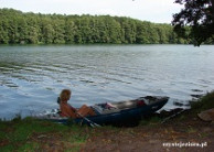 Jezioro Słowa (Szmaragdowe), chwila odpoczynku przed dalszą trasą