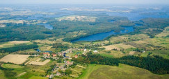 Jeziora Krzemno i Kaleńskie, widok z lotu ptaka. Zdjęcie udostępnione przez Urząd Miasta Czaplinek