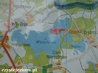 jezioro Wierzchowo mapa