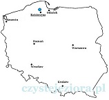 jezioro węgorzyno mapa