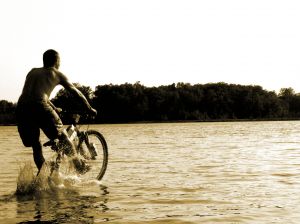 rower jezioro Drawsko
