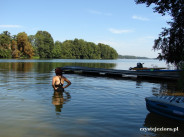 Pierwsza kąpiel w jeziorze Osiek