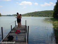 Pomost nad jeziorem Rekowo