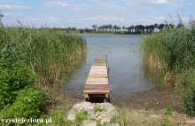 Kładka wędkarska nad jeziorem Ostrowckim