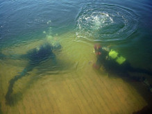 Nurkowanie w jeziorze Siecino, fot: Shark Dive