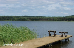 Pomost na terenie Stanicy Wodnej PTTK nad jeziorem Witoczno