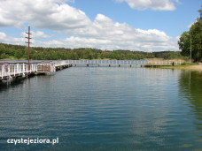 Jezioro Reczynek, pomosty i kąpielisko