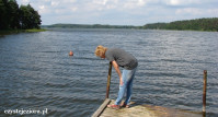 Sprawdzamy przejrzystość wody - jezioro Sudomie 2012
