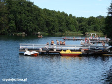 Pomost na jeziorze Łagowskim