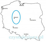 Pojezierze Wielkopolskie mapa