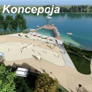 Projekt nowej plaży w Łubowie